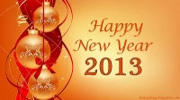 New year greeting wallpaper 2013